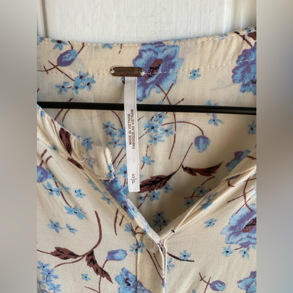 Free People Floral Mini Dress Sz S - Picture 12 of 14
